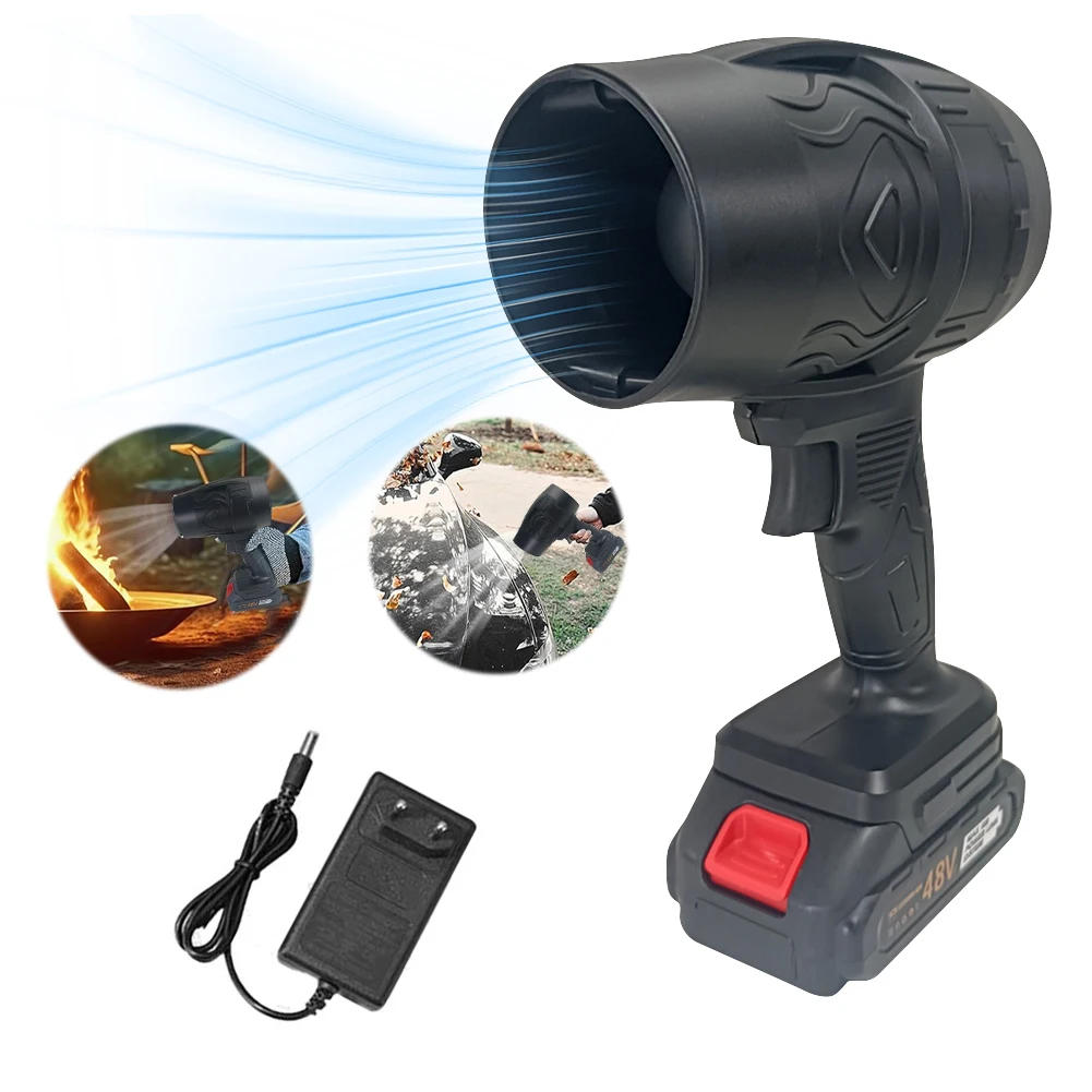 Ventilateur violent Ventilateur électrique sans fil haute puissance 1500 W avec moteur sans balais et vitesse du vent réglable pour une utilisation à domicile et au bureau