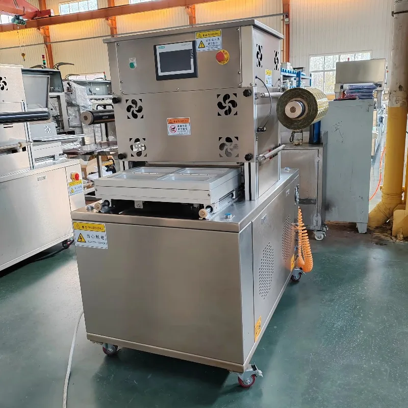 Semi Automatic Food Tray Sealing Machine for Lunch Box Plastic Container Packer Sealer Custom