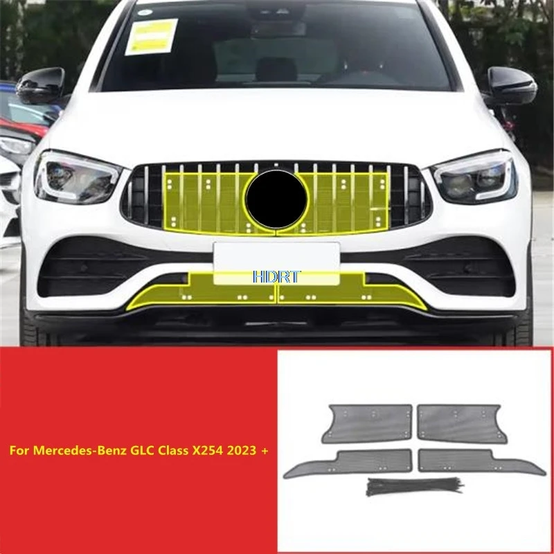 

Car Front Grille Screening Insert Mesh Anti Insect Net Protector Decoration Accessories For Mercedes-Benz GLC Class X254 2023 +