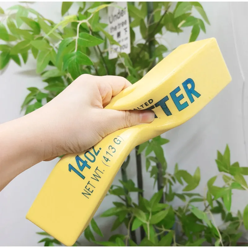1 Stück Großes Butter-Stick-Extrusions-Spielzeug 24cm, nassweiches Gefühl, Dekompression, langsam zurückfedernd, Knet- und Zappelspielzeug, Deko-Geschenke