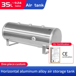 Air Pressure Tank Aluminum Horizontal reservoir Air Storage compressor Tank Air cylinder For Dental / Car Truck/ Air Horn