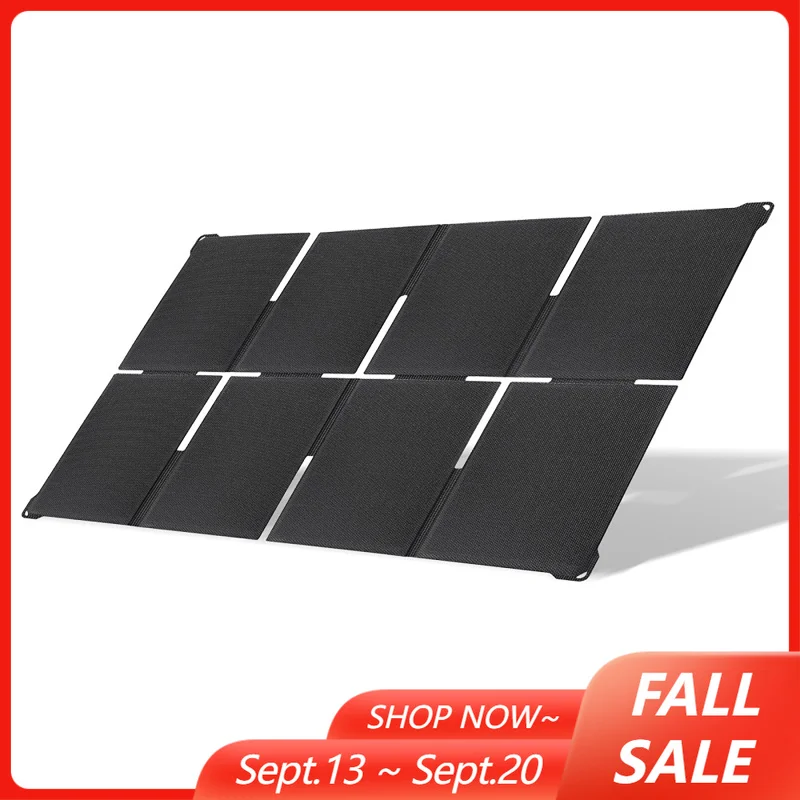 200W Foldable Solar Panel Portable Charger DC USB-A Type-C Ports Solar Panel for Power Station Phone Power Supply Camping Hiking