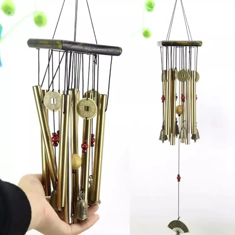 

Classic Retro Metal Wind Chimes Home Decor Hanging Ornaments High-End Aluminum Tube Wind Chimes Cross-Border Popular