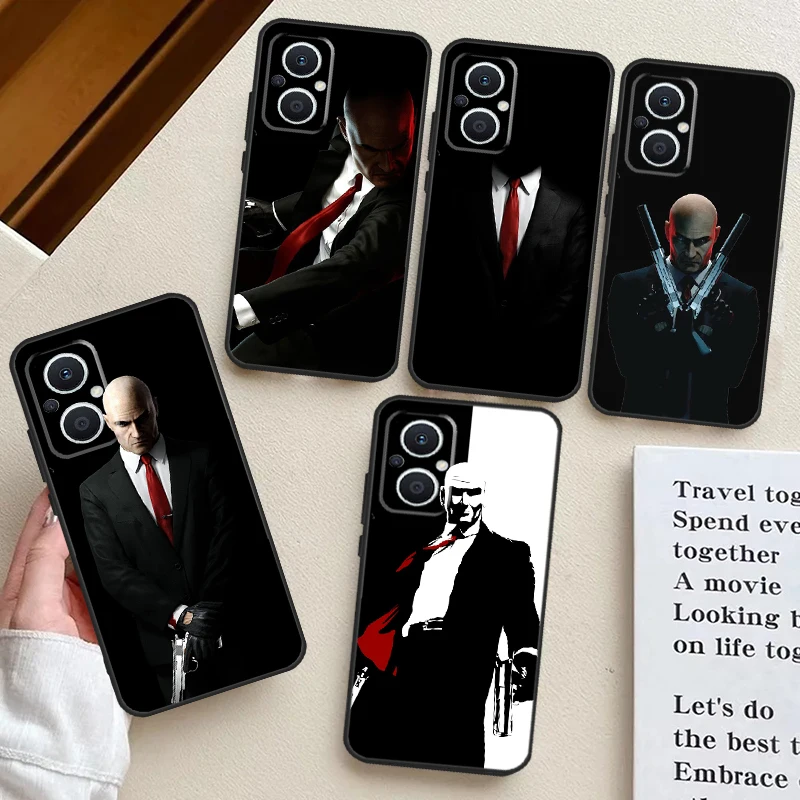 Man Hitman Agent Case For OPPO Reno 8T 4Z 5Z 10 Pro 4 5 6 7 8 Lite OPPO Find X2 Lite X3 Neo X5 X6 Pro Cover