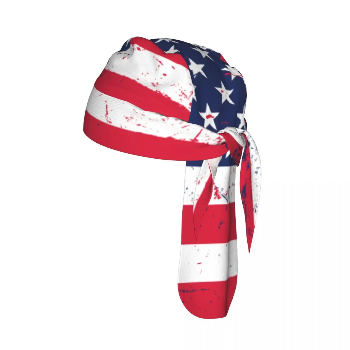 

Cycling Breathable Cycling Headwear Grunge American Flag Quick-Dry Bicycle Scarf Cap
