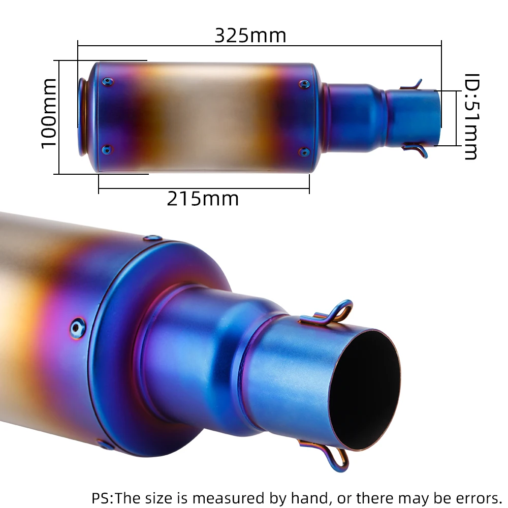 

Factory Hot Selling Performance Carbon Fiber Motorcycle Slip-On Exhaust System 51mm Mufflers s