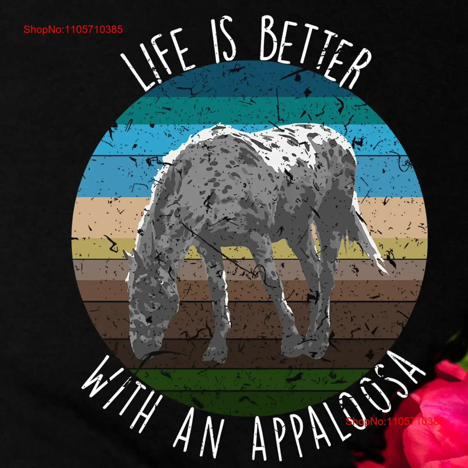 Appaloosa Horse T Shirt for Lover Retro Trail Equestrian Gaited Leopard vintage Washed Stretched Stylish Soft streetwear