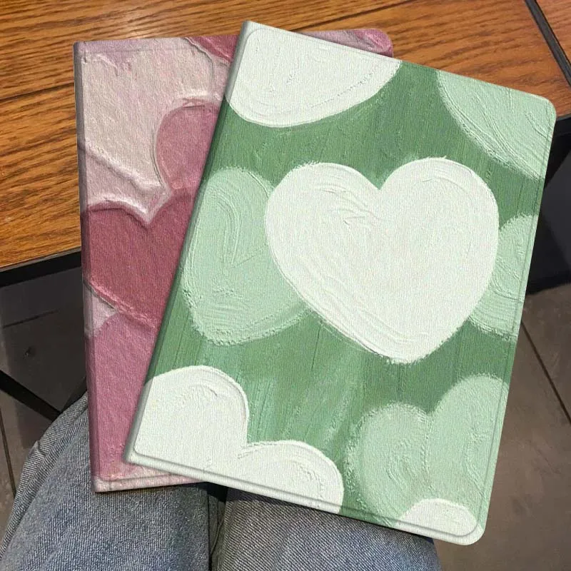 

Симпатичный чехол с рисунком в виде сердечек для Honor Pad 8 V8 9 GT MagicPad 13 3 2 Tab MatePad Pro Air 12 X 12.6, складной чехол для планшета