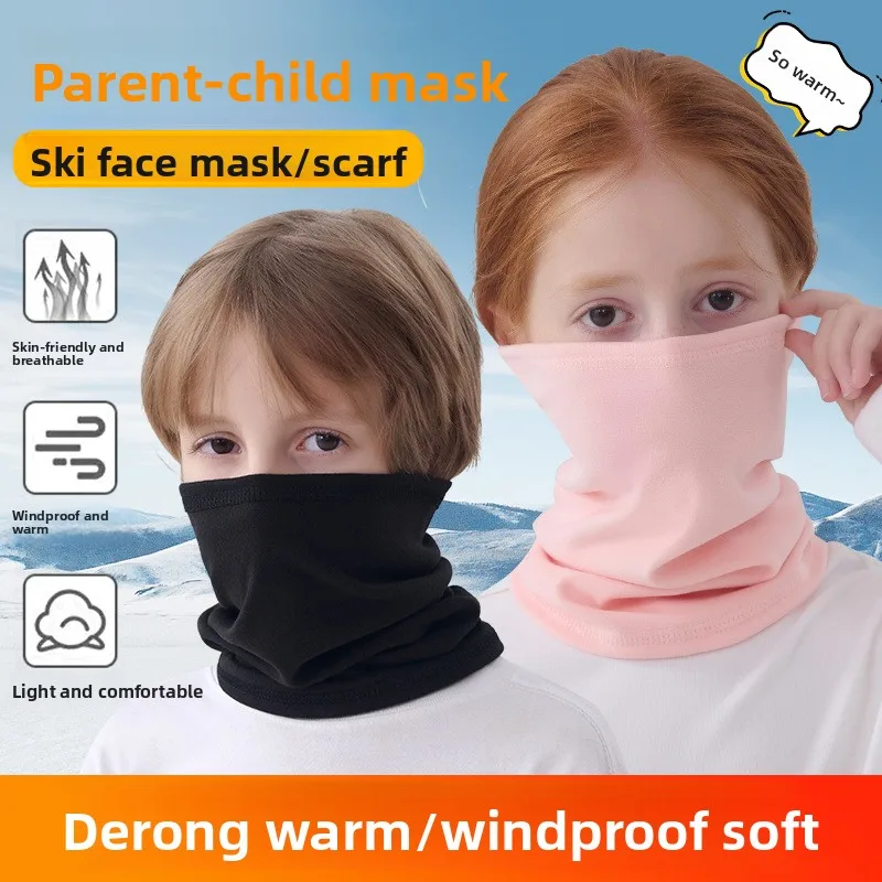 2 قطعة الرجال النساء الاطفال الرياضات الشتوية باندانا على الجليد وشاح المخملية الحرارية الرقبة أدفأ للمشي في الهواء الطلق الدراجات الحجاب السحري
