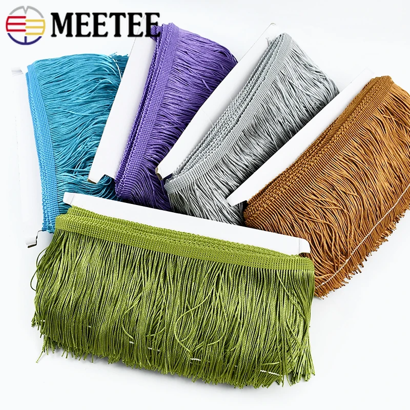 

5/10M 10cm Polyester Tassel Fringe for Dress Curtain Decorative Trim Lace Ribbon Bag Clothes Trimmings Sewing Crafts Accessories