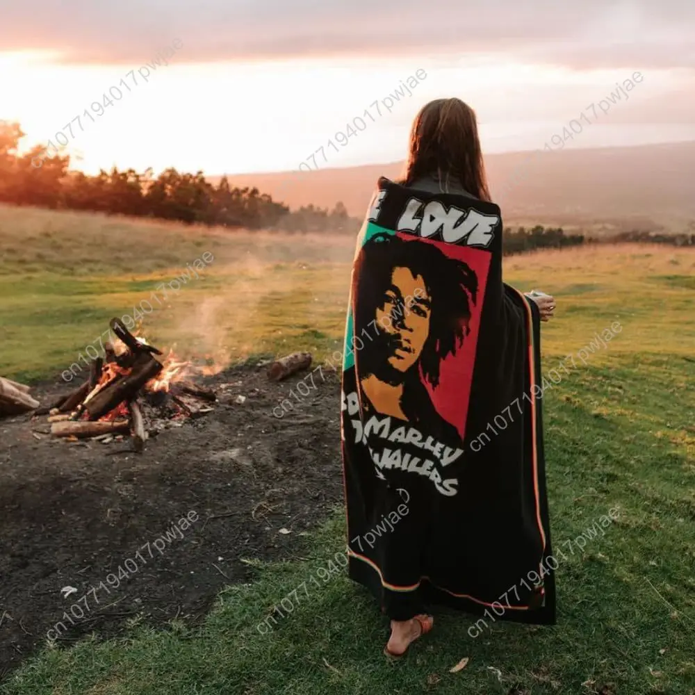 Slowtide x Bob Marley One Love Oversized Plush Fleece Throw Blanket – Soft Custom blankets