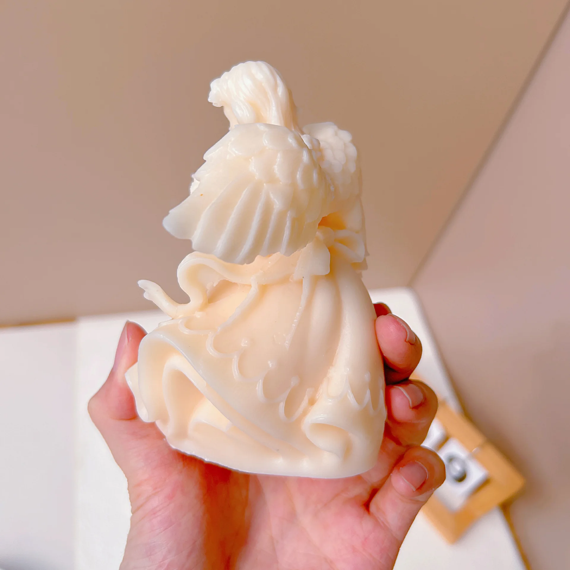 3D Angel Silicone Candle Mold, Creative Flower Basket, Aroma Plaster Making Supplies, Wedding Churches Ornaments, Resin Epoxy