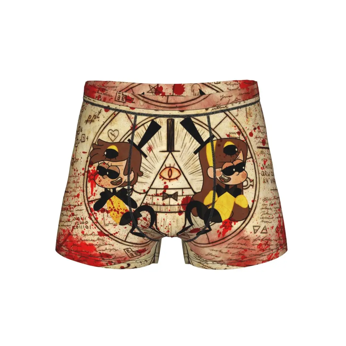 

Sexy Boxer Cartoon Gravity Falls Shorts Panties Men Long Underwear Soft Underpants for Homme Plus Size