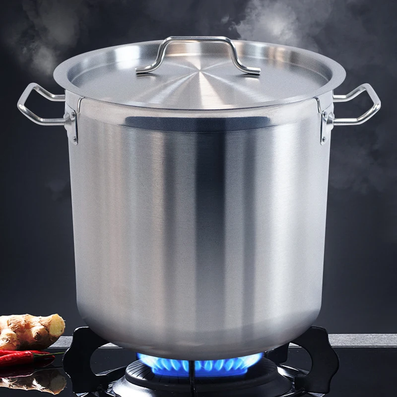 High quality 304 stainless steel soup pot soup pot gas induction cooker use pot