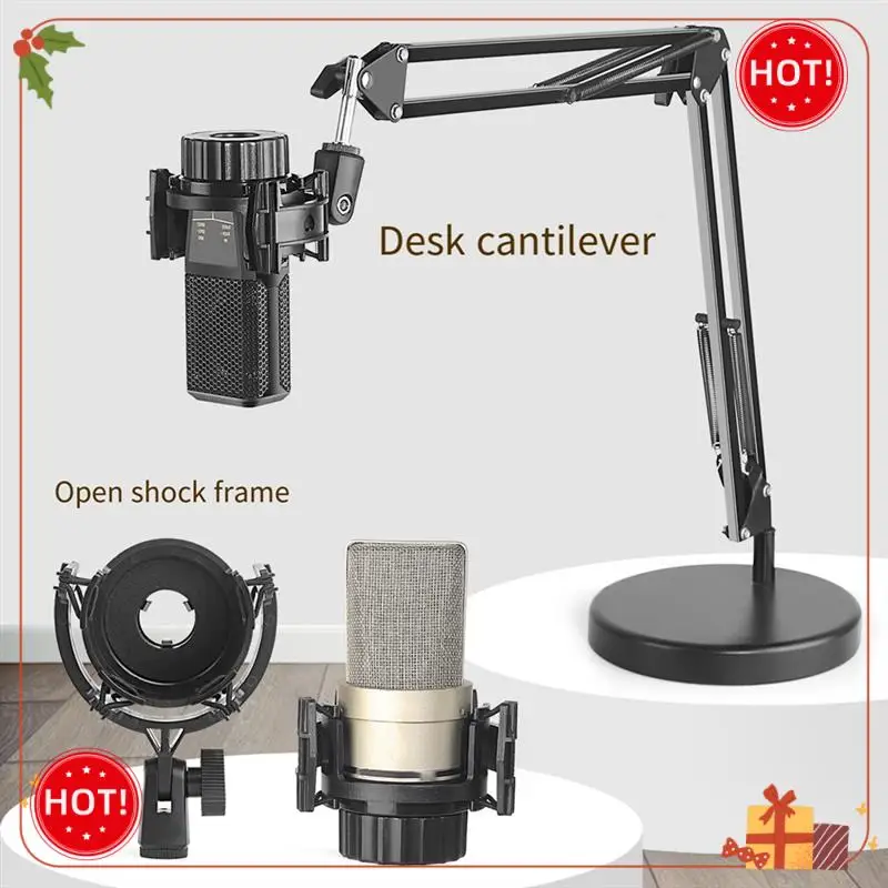 Durable-Microphone Shock Mount For Takstar PC-K220 Broadcast Clip Studio Recording Mic Holder Spider Condenser