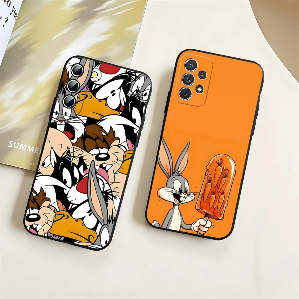 B-Bugs B-BunnyES Phone Case for Samsung Galaxy S23 S24 S20 S21 S22 Ultra Fe Plus M54 A34 A54 A24 A52 A53 Coque