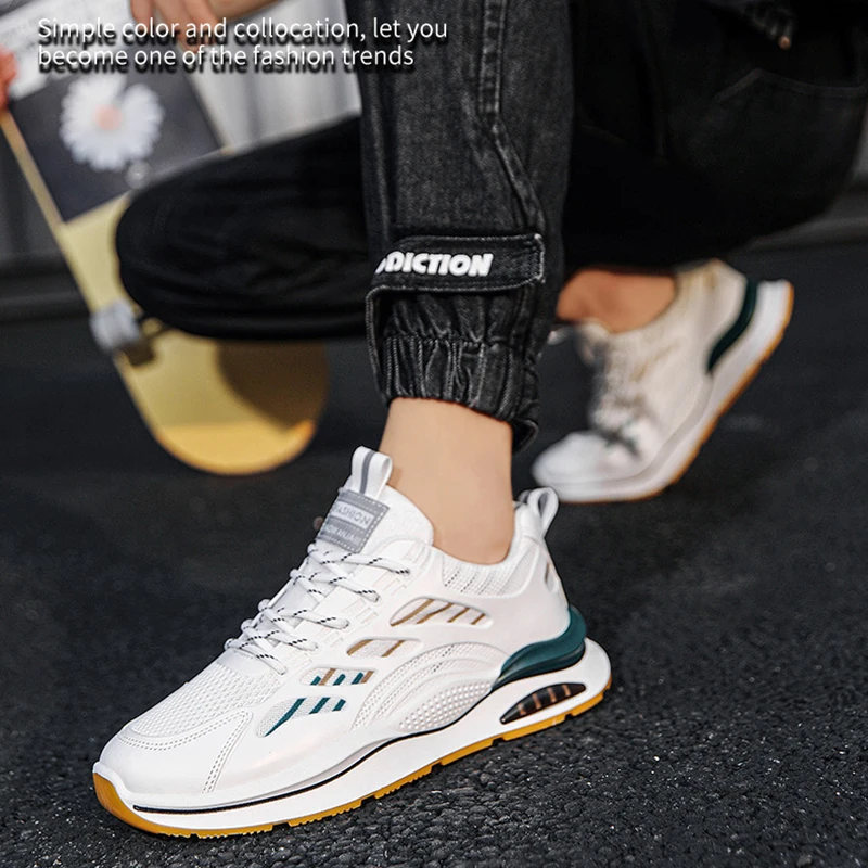 

Новинка 2025, мужская легкая амортизирующая спортивная обувь, мужские повседневные кроссовки, уличные дышащие кроссовки с сеткой для мужчин