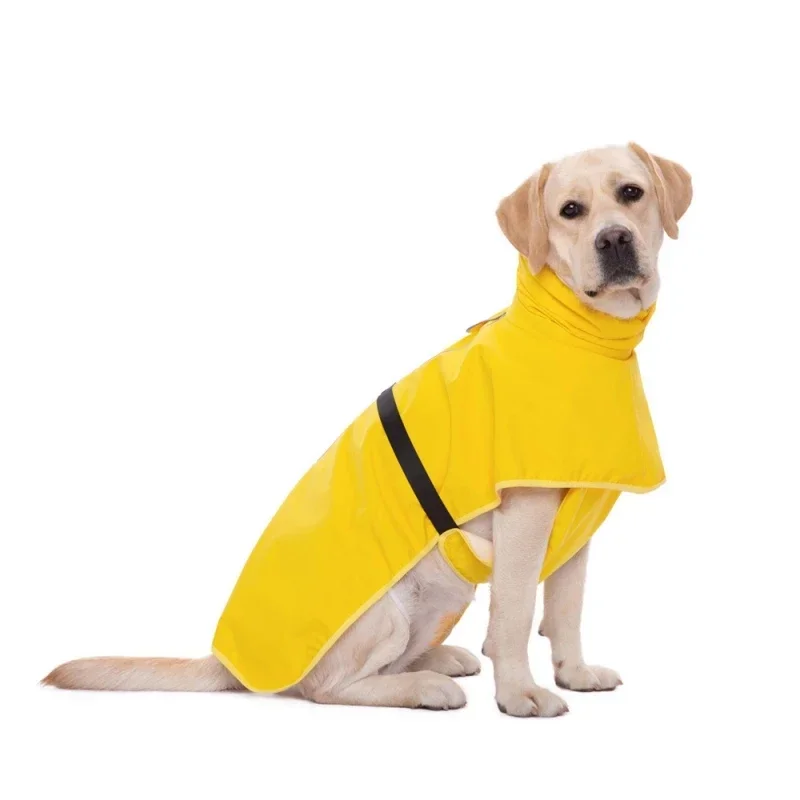 Medium And Large Dog Raincoat Poncho Labrador Golden Retriever Corgi Pet Clothes Outdoor Waterproof Pet Raincoat Dog Accessories