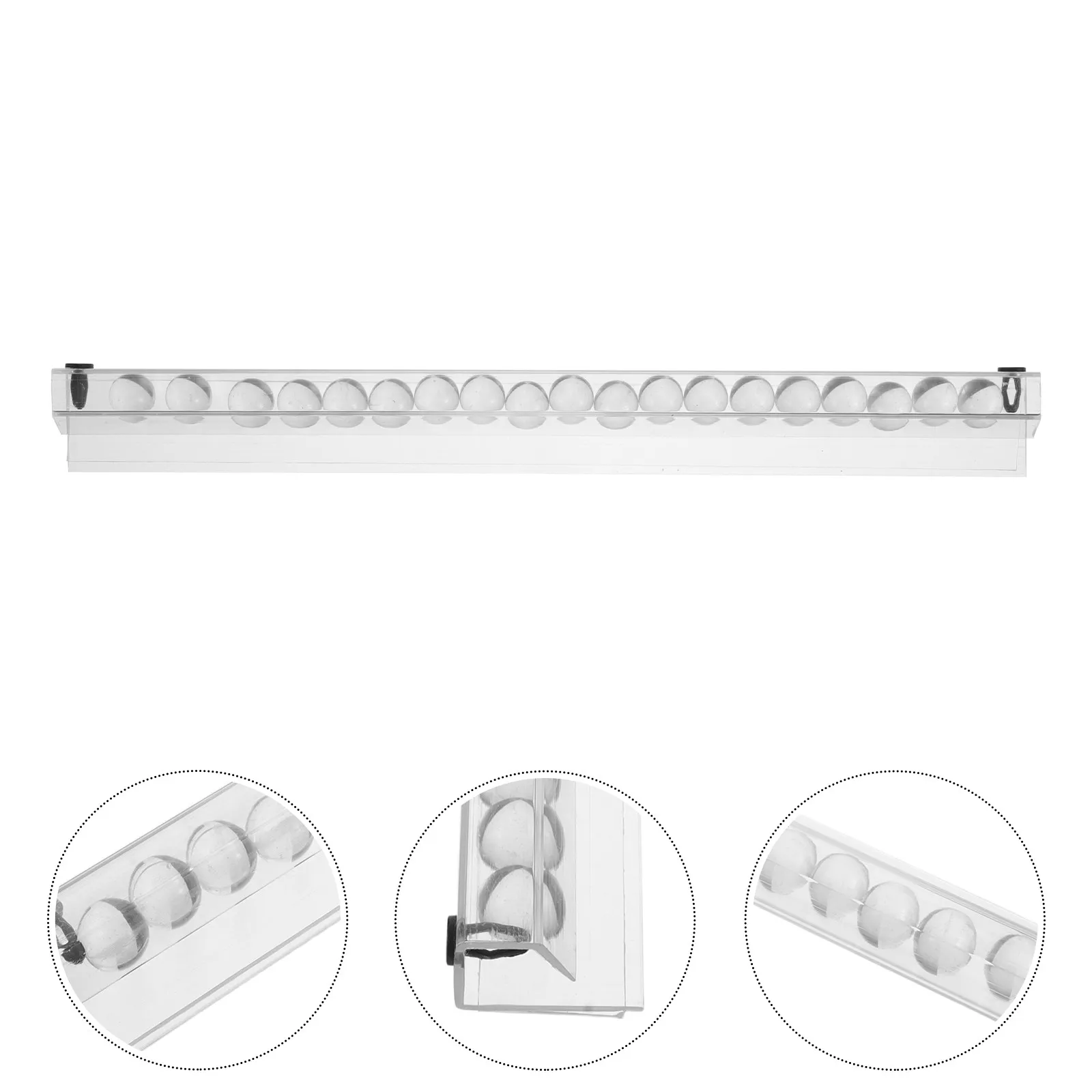 Transparent Kitchen Wall Ticket Holder Rail 30Cm No Punch Receipt Clip Organizer Restaurant Fast Food Menu Order Rail