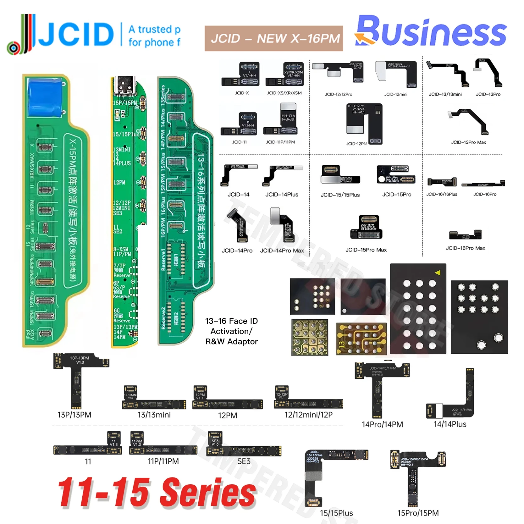 JCID JC Tag Face ID Battery Flex Cable for IPhone X-17PM Dot