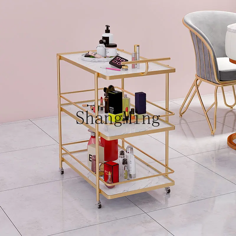 FG good-looking beauty cart trolley beauty salon storage mobile cart rack 6