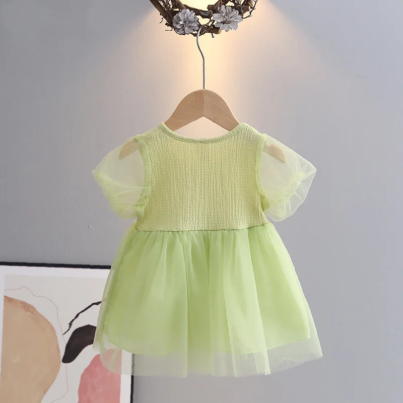 فساتين طفلة صيفية بفيونكة كرتونية فساتين بناتي رائعة فساتين أطفال الأميرة ملابس بناتي