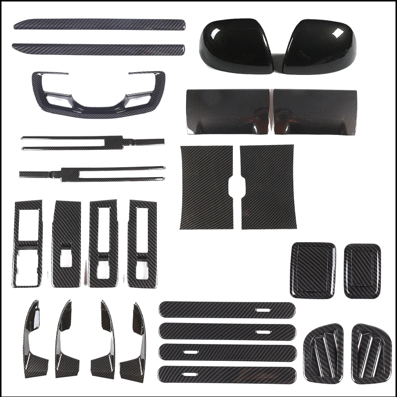 

For Land Rover Range Rover Vogue L460 2023+ ABS Carbon Fiber Car Interior Decoration Frame Decorative Stickers Accessories