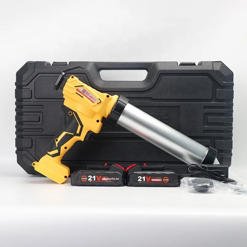 Qin Wang Industrial Electric Cordless Caulking Gun Barreled Customized Color Lithium-Ion Construction Tool ODM 6 Months Warranty