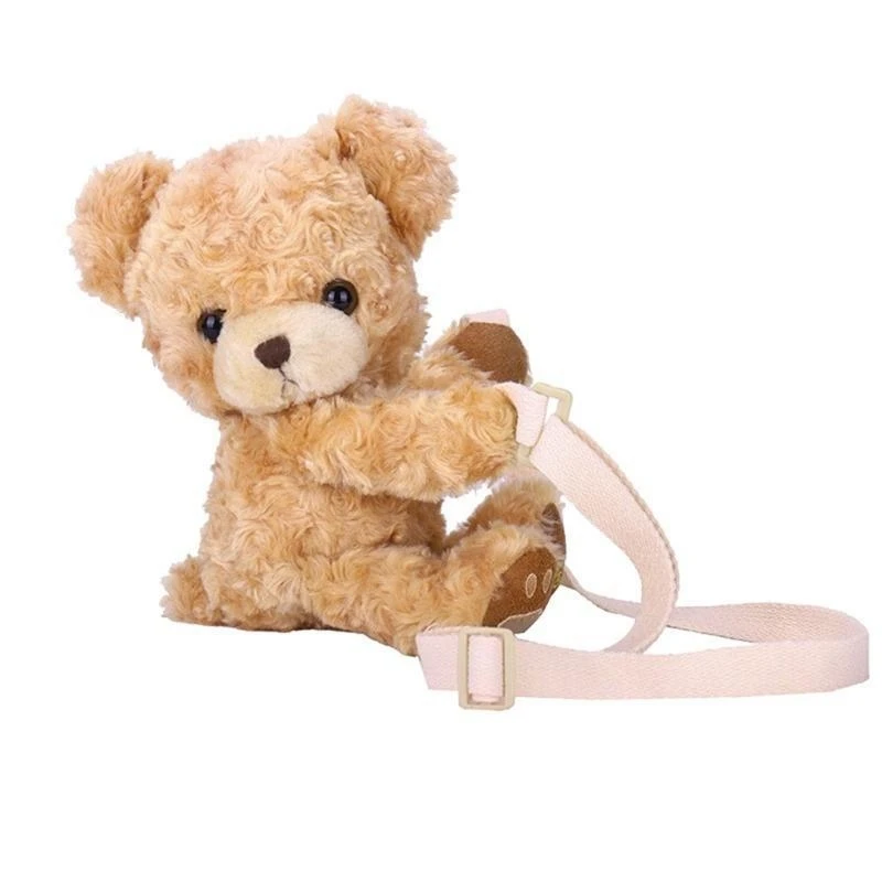 

Women's Cartoon Bear Crossbody Bag Bear Shoulder Bag Girl Cion Purse