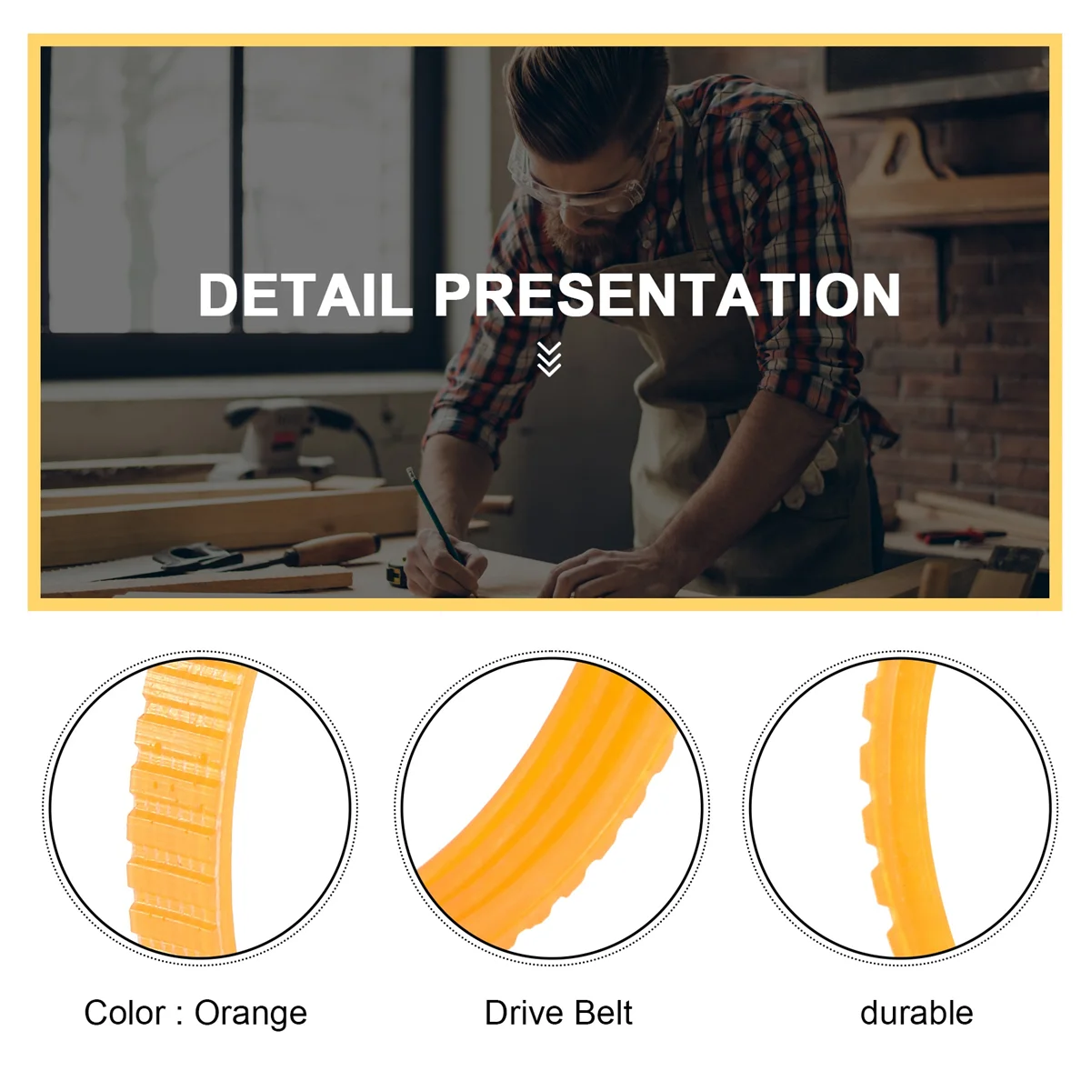 Plaina elétrica Drive Driving Belt, 1900