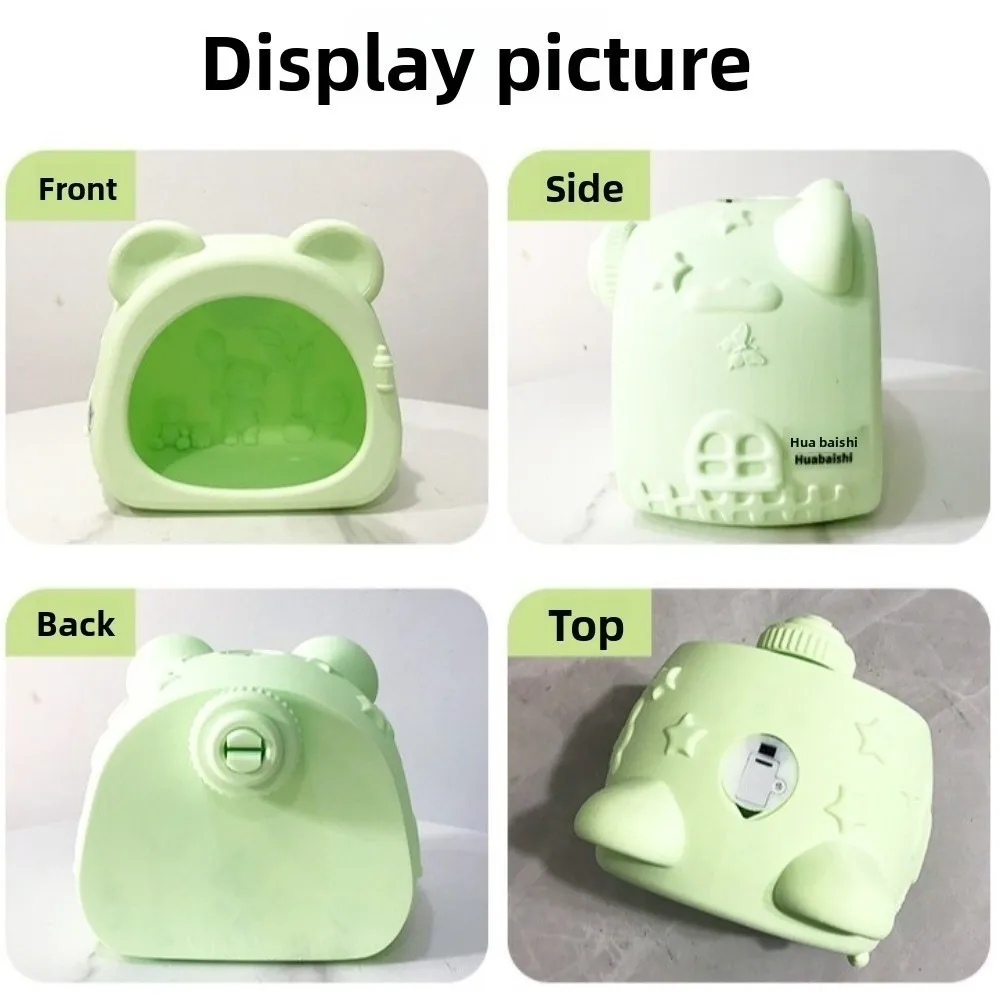 Warm Light Bird Breeding Nest Hanging Bite Resistant Ambient Light Birdcage Bear Shape Multi-Purpose Hamster Bed House Outdoor
