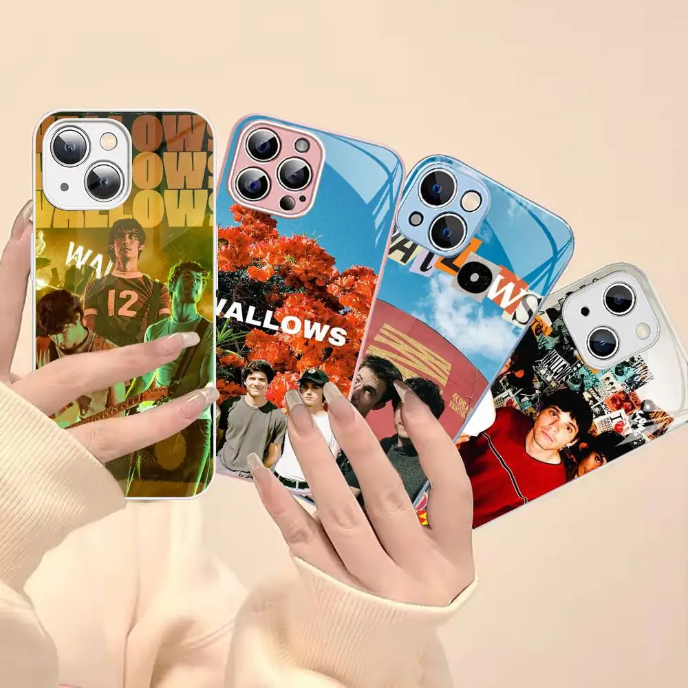 Indie Rock Wallows Band Tempered Glass For Iphone 14 13 12 11 Pro Mini XS MAX 14Plus X XS XR Cover
