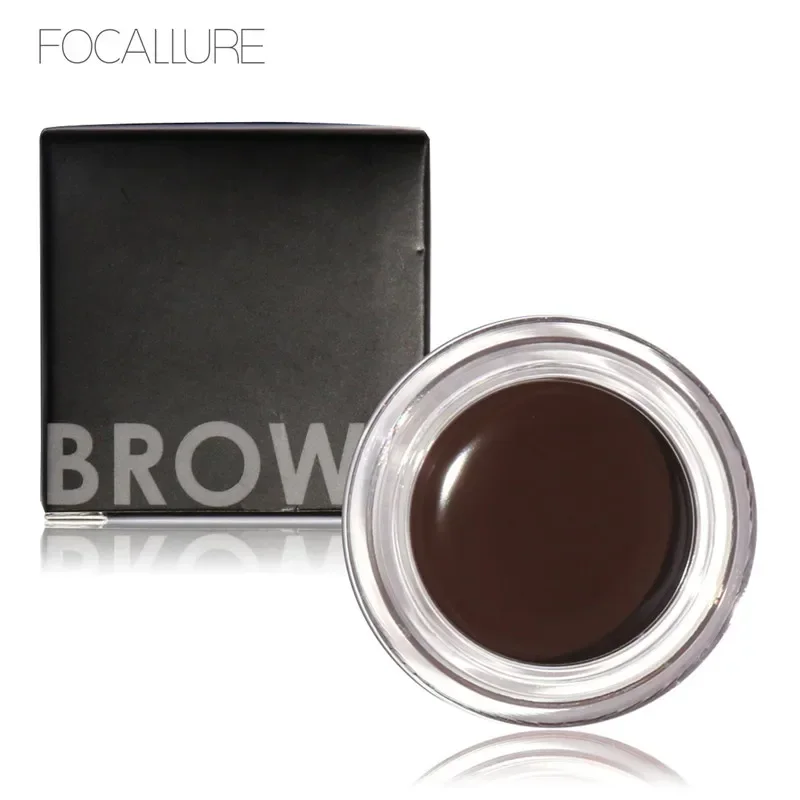 Focallure 眉毛ジェル防水液体眉毛クリームアイ化粧品長期的な眉メイクアップセットプラスブラシ