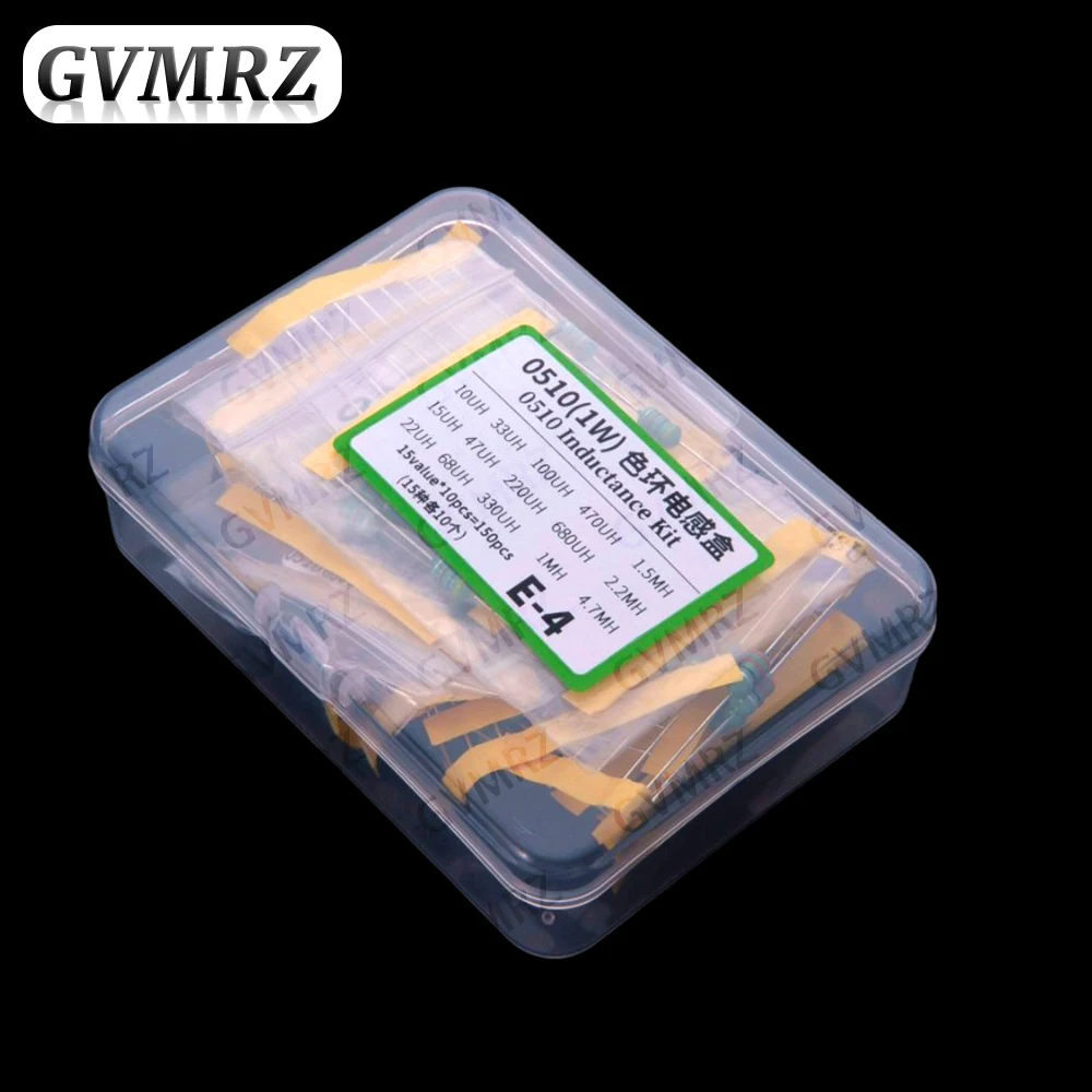 150PCS 200PCS 220PCS 0510 0410 0307 color-coded inductor 1W 10/22/47/68/100/220/470UH/1MH inductor sample package 10MH 22MH