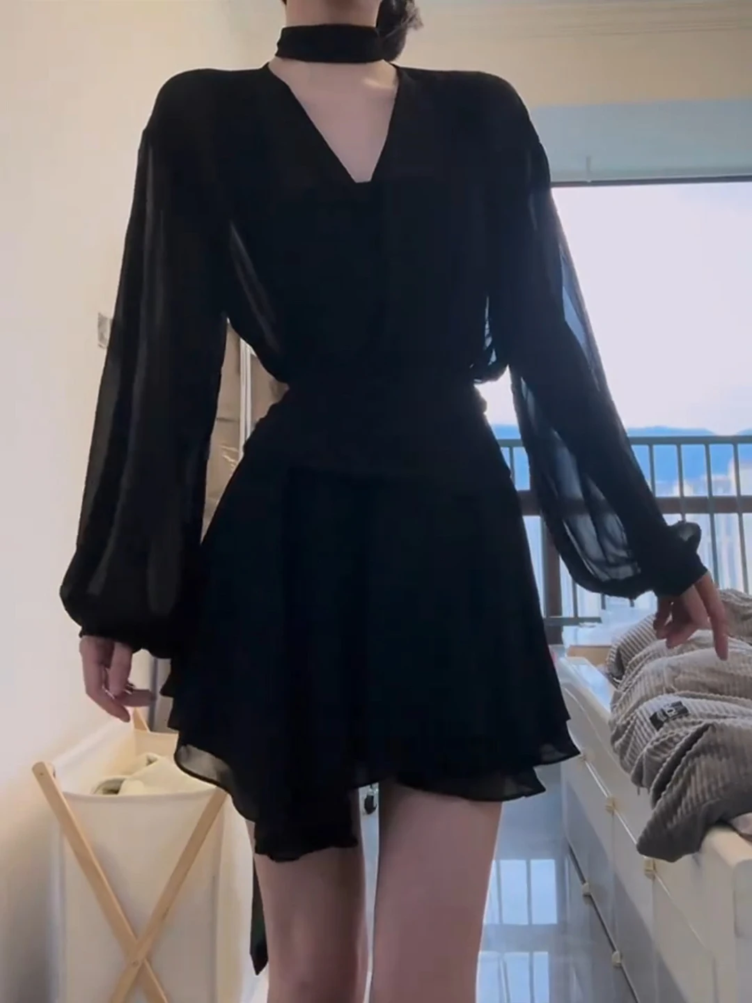 

Ele V-Ne Sa Design Long Sve Dr Юбка трапециевидной формы с высокой талией Весна Новый дизайн со свободной талией Godd Dr