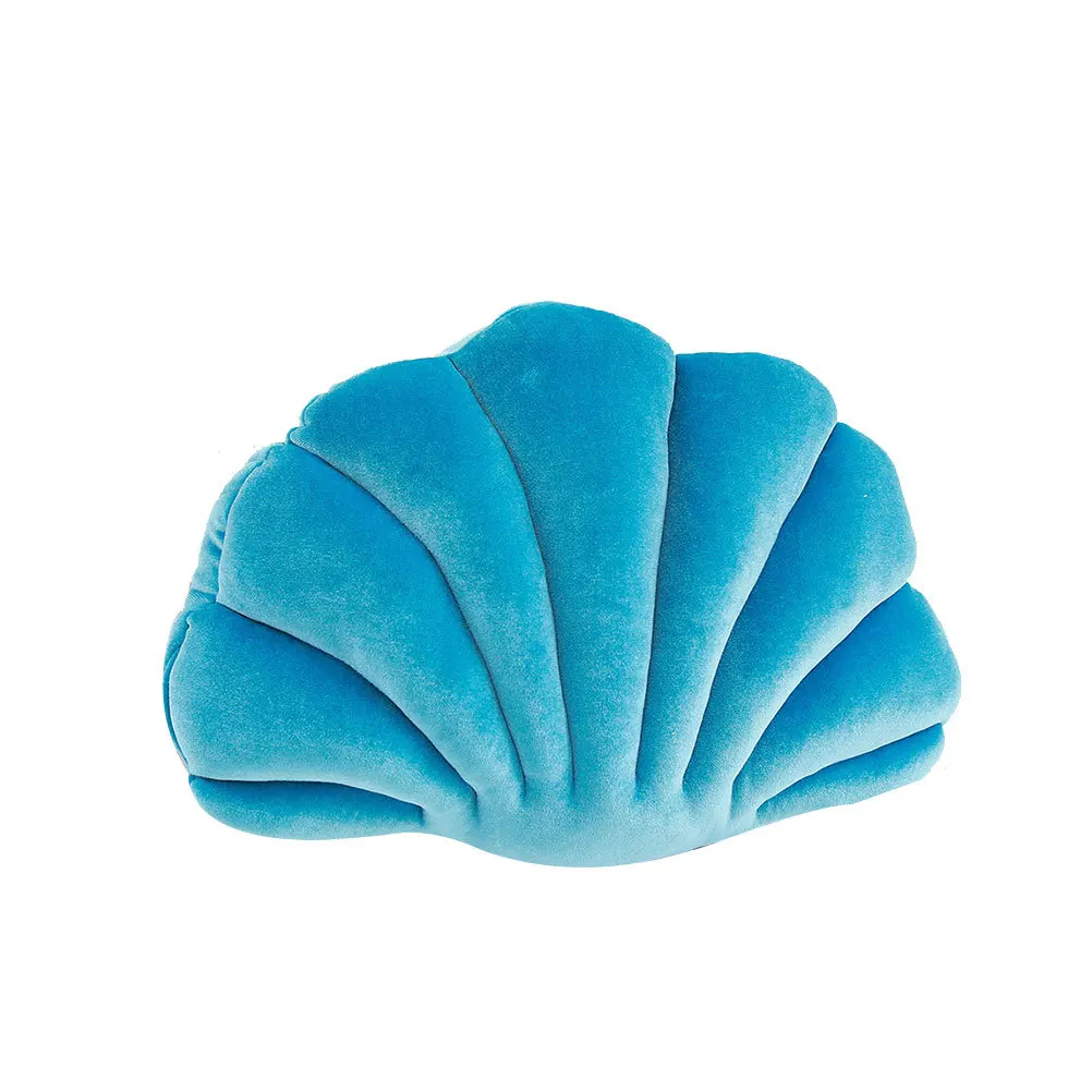

1pc Pillow 2 Sapphire Blue Soft Home Office Car Back Cushion Marine Animal Design Creative Sofa Accent