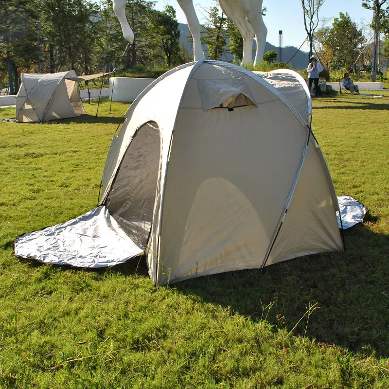 Camping Tent 2 Person Waterproof, Perfect Picnics, Fishing and Backyard Camping, Wear-Resistant Silver Coated Oxford Cloth