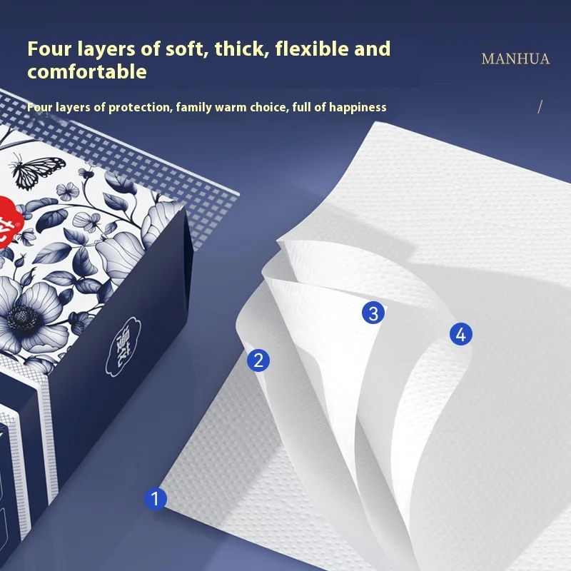 8 مناديل معلقة للوجه منزلية سميكة وموسعة 1000 ورقة ورق رسم منديل ناعم تحميل بأسعار معقولة ورق تواليت #6