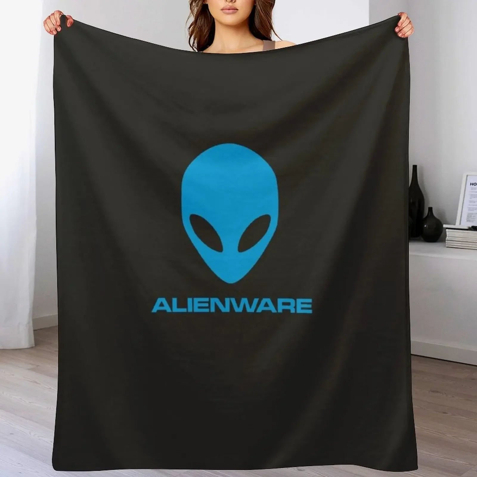 BEST SELLER - Alienware Merchandise Essential T-Shirt Throw Blanket Soft Plush Plaid Warm Blankets