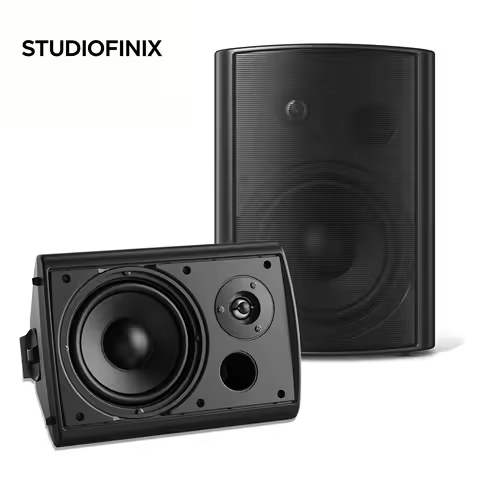 STUDIOFINIX 6.5 Inch 400W Waterproof Wall Mount Speakers Wired Passive Outdoor Indoor Speakers for Patio Deck Porch Pool Side