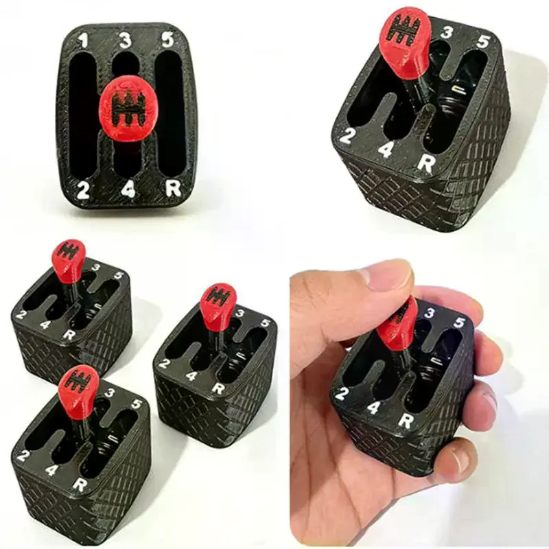 1/2/3pcs Stress-Relief 3D Printed Manual Transmission Paddle Shifter Toy Fun Car Simulator Decorative Ornament Perfect Gift