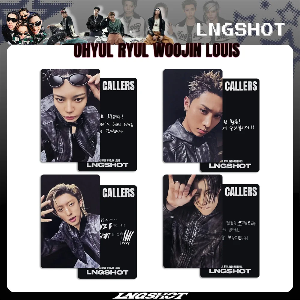 New Idols LNGSHOT 4Pcs/Set Selfie Photocards List SHOT CALLERS