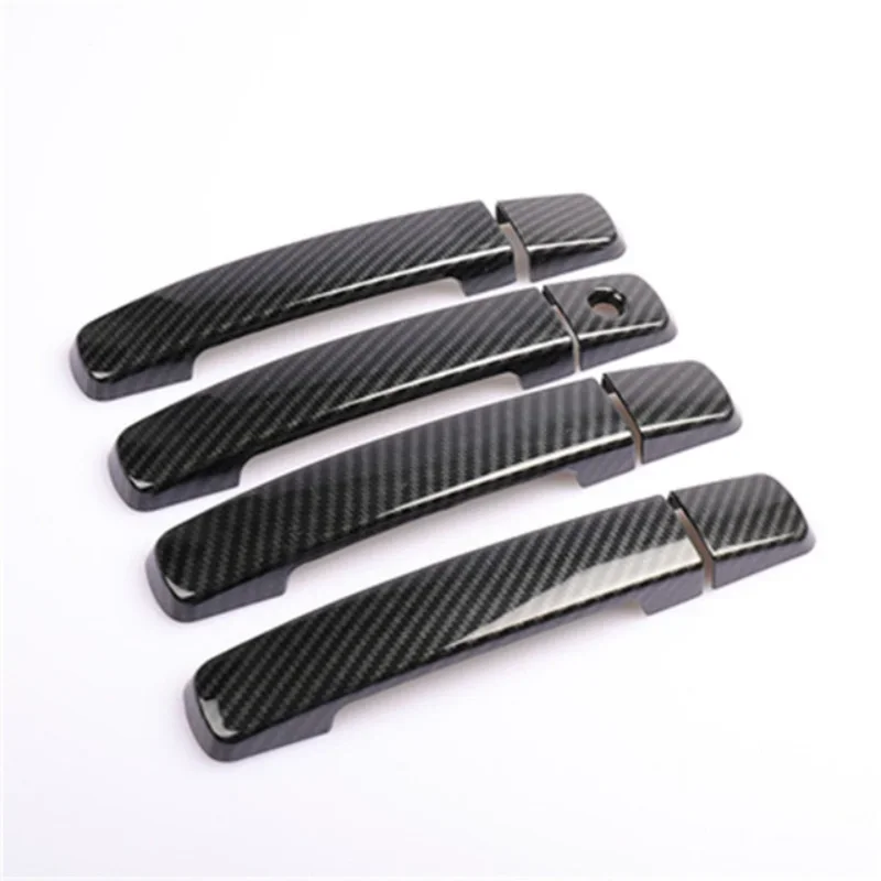 

Car Styling For Nissan Navara D40 2005-2015 Frontier ABS Carbon Fiber Door Handle Protective Covering Cover Trim Beautiful