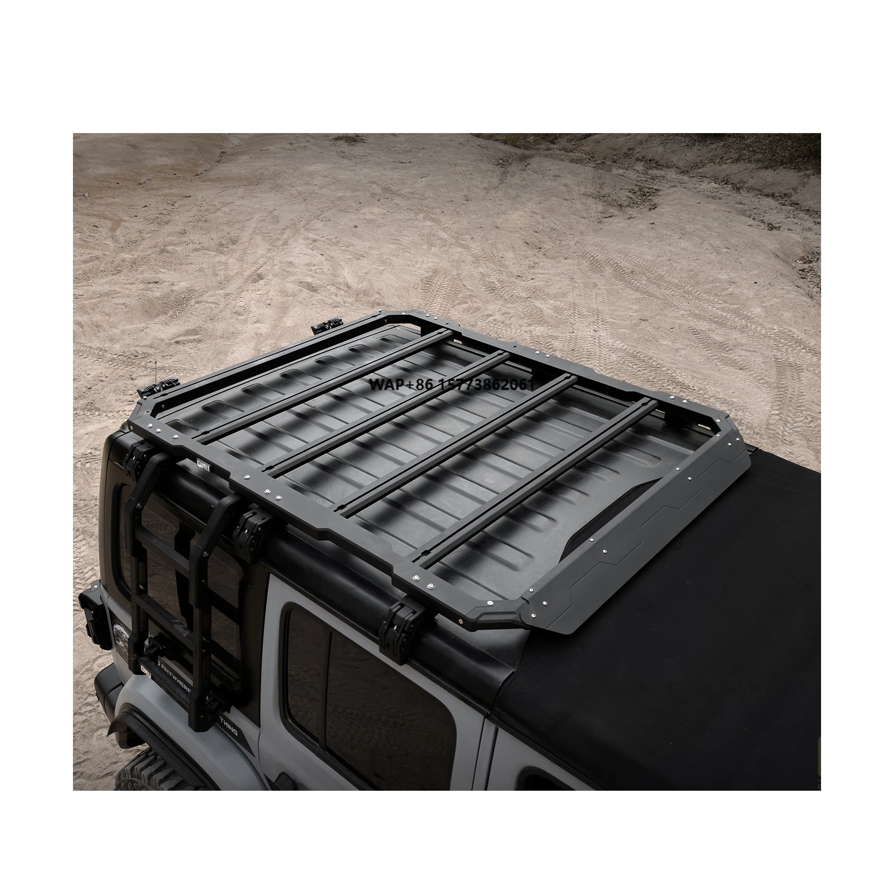 

Black Aluminum Roof Carrier for Jp Wrangler JL 2018 + Roof Rack for Jp Roof Luggage Rack From Maiker