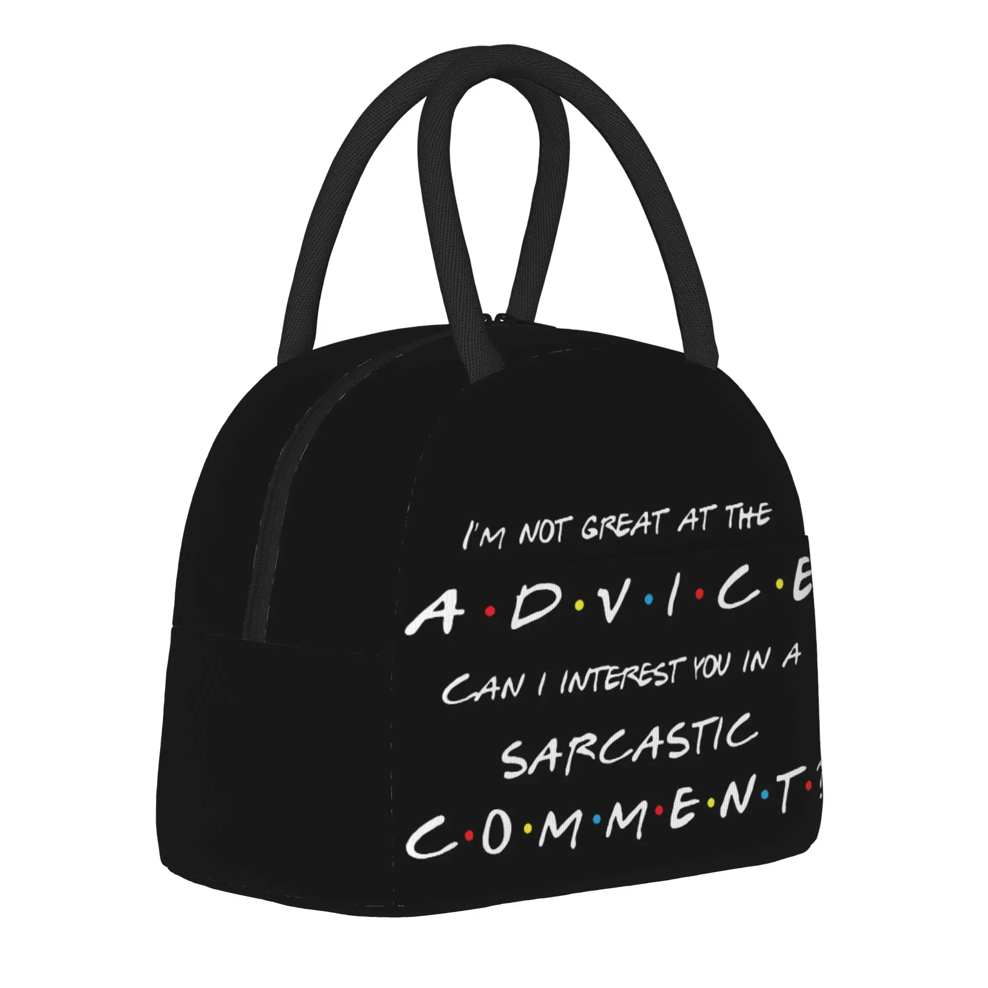 Can I Interest You In a Sarcastic Comment Insulated Lunch Bag Large Friends Tv Show Reusable Cooler Bag Tote Lunch Box College