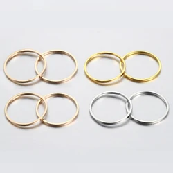 20-50pcs Earrings Making Hoops Connectors Closed Circle Rings for DIY Pendant Jewelry Making Accessories