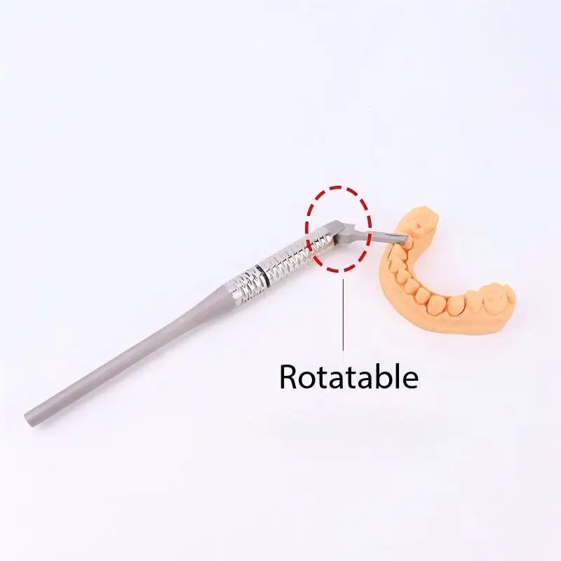 1 piece Dental Scalpel Handle Adjustable Surgical Scalpel Handle Stainless Steel 15cm Long 180 Degree Rotation Oral Implant