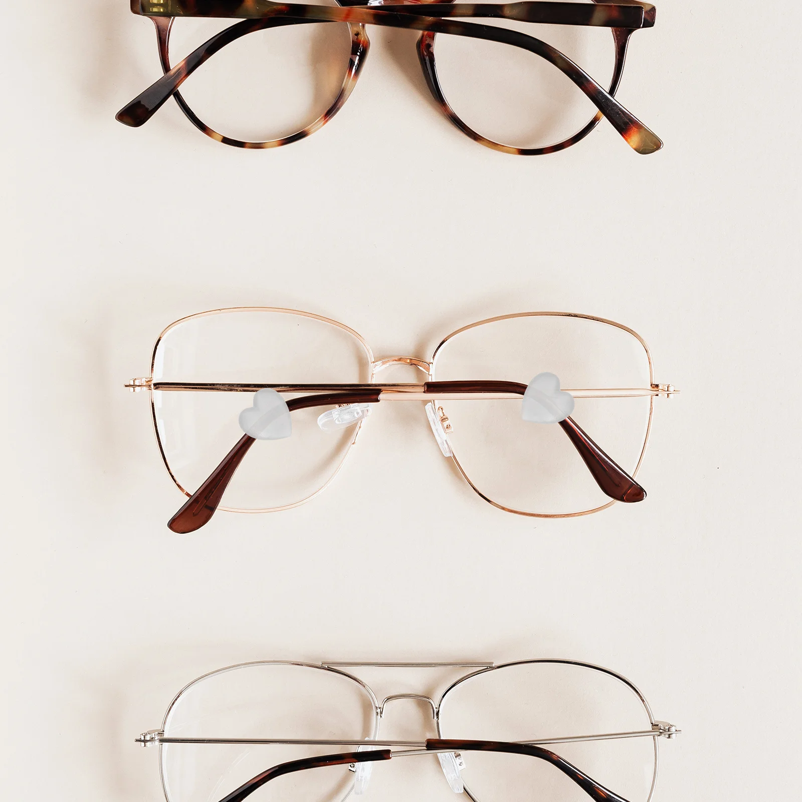 10 個の滑り止め耳グリップ メガネ用シリコン眼鏡リテーナー サングラスや老眼鏡の滑りを運動中に防ぎます