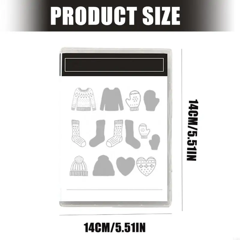 54DA zwiększający kreatywność zestaw do rękodzieła DIY świąteczna metalowa matryca i pieczątka silikonowa do dekoracji i