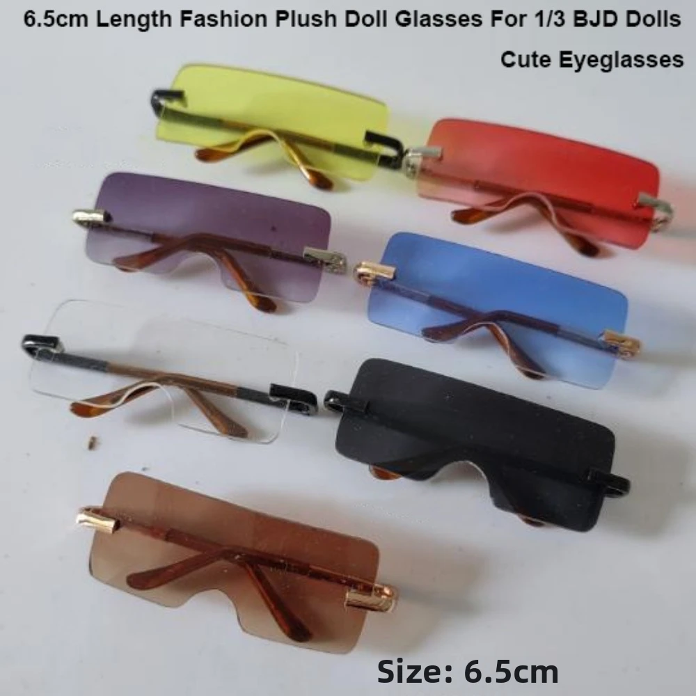 6.5cm Length Doll Glasses Cute Fashion Doll Eyeglasses Mini DIY Clothes Accessories For 1/3 BJD Dolls/for Cotton Dolls